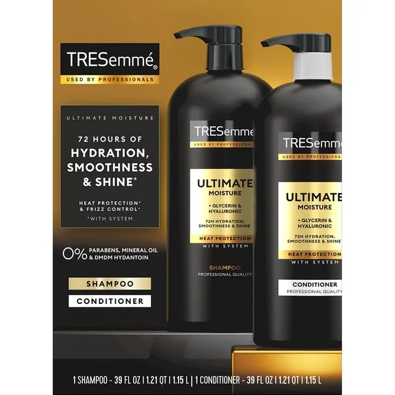 Ultimate Moisture Shampoo & Conditioner Set, 39 fl oz Each