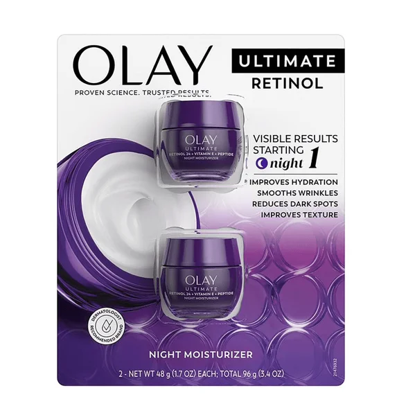 Ultimate Retinol 24 Night Moisturizer, 2-Pack 1.7 oz
