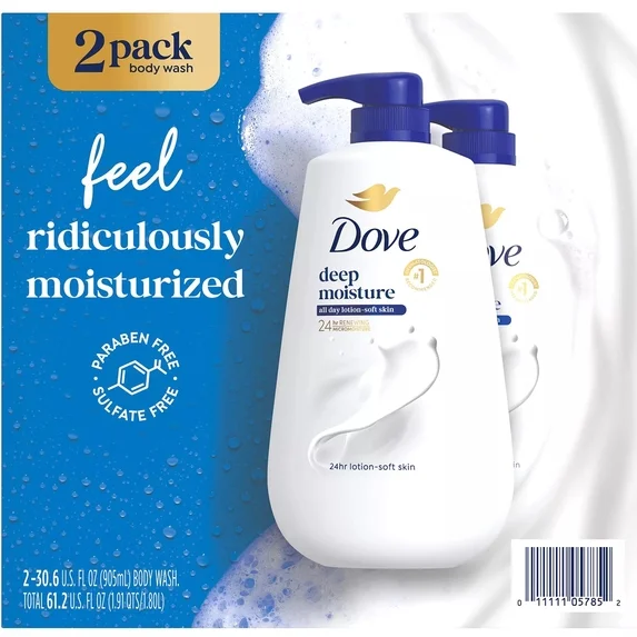 Deep Moisture Body Wash with Pump, 2-Pack 30.6 fl oz